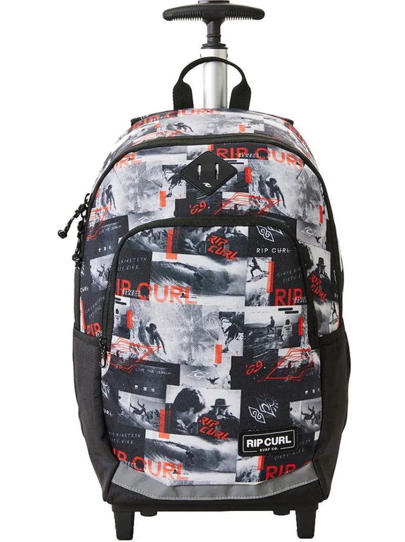 Sac à dos à ruedas rip curl ozone 49 cm - con compartimento para ordinateur Negro Rojo Gris - Kiabi
