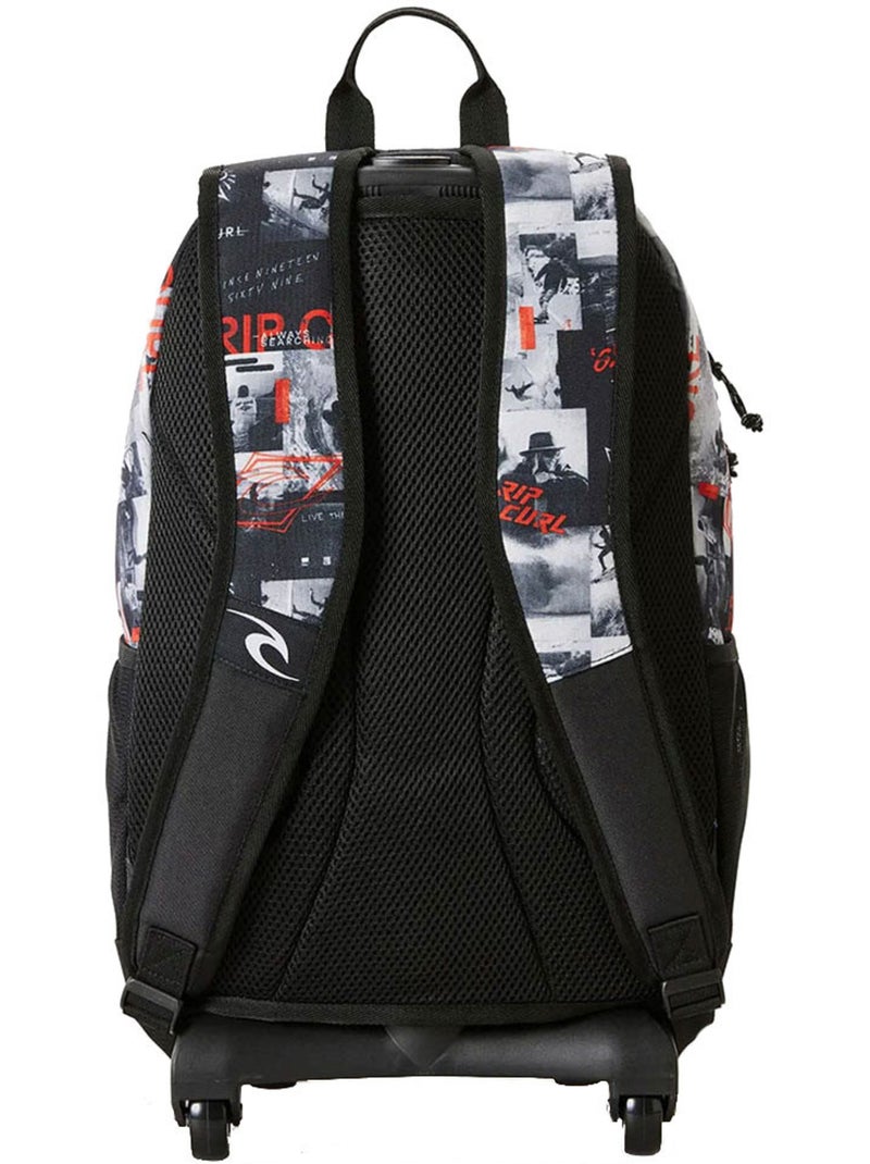 Sac à dos à ruedas rip curl ozone 49 cm - con compartimento para ordinateur Negro Rojo Gris - Kiabi