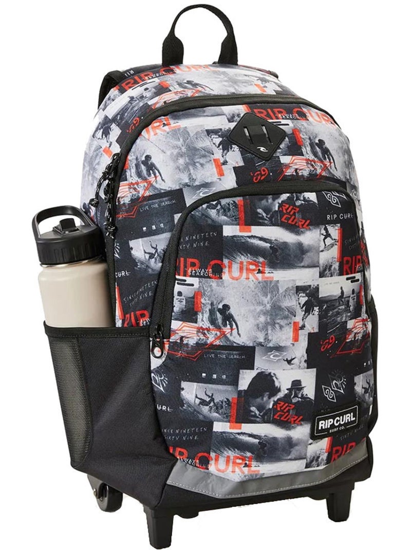 Sac à dos à ruedas rip curl ozone 49 cm - con compartimento para ordinateur Negro Rojo Gris - Kiabi