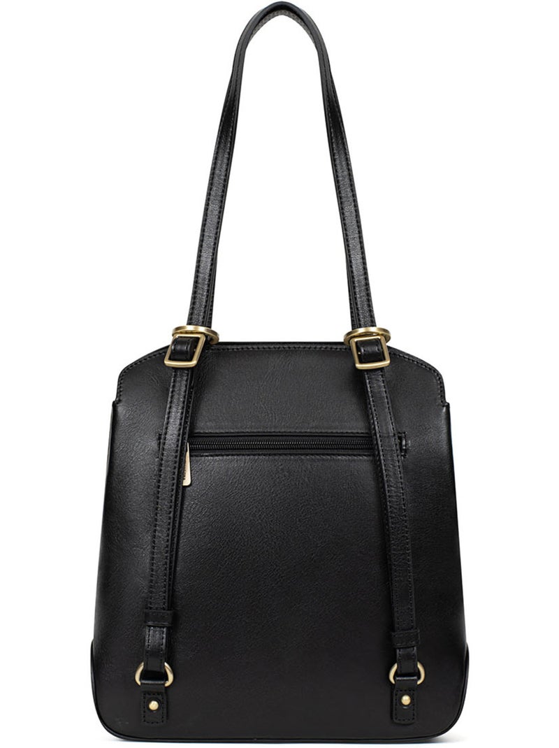 Sac transformable - cuero ondine hexagona Negro - Kiabi