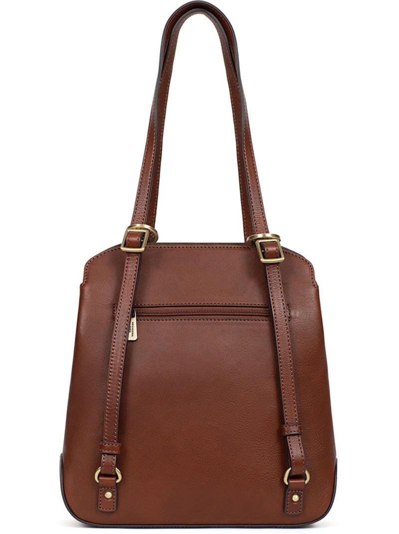 Sac transformable - Cuero ONDINE Marrón - Kiabi
