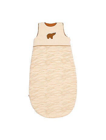 Saco de dormir bebé parche oso de invierno en doble gasa de - SAUTHON