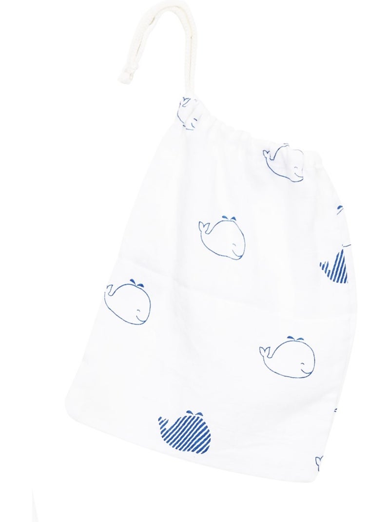 Saco de dormir blanco de algodón - sauthon Blanco Azul - Kiabi