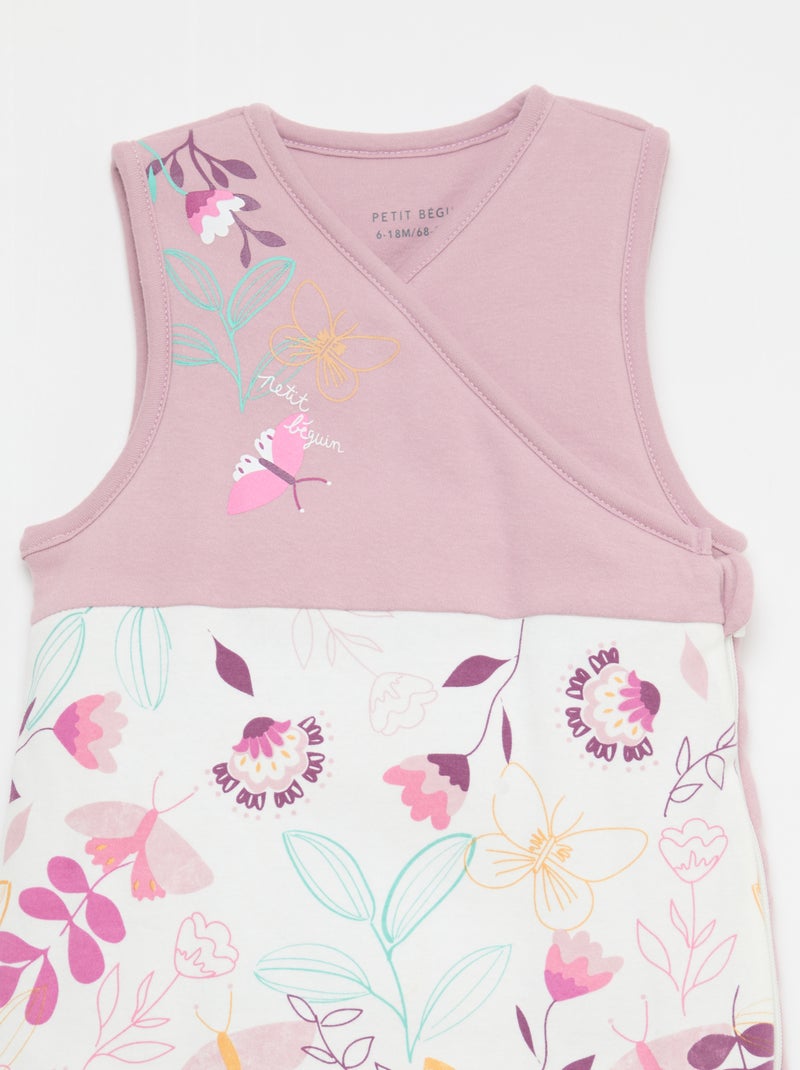 Saco de dormir cálido con estampado Purpura - Kiabi