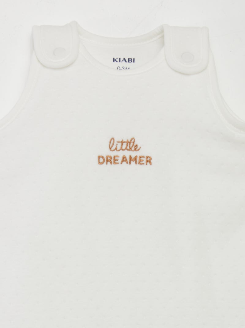 Saco de dormir cálido con estampado TOG 2,5 BLANCO - Kiabi