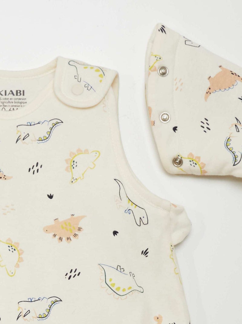 Saco de dormir cálido con mangas extraíbles - TOG 2 BLANCO - Kiabi