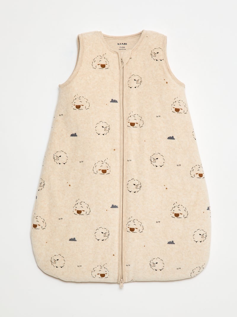 Saco de dormir cálido con mangas extraíbles - TOG 2.5 Beige - Kiabi