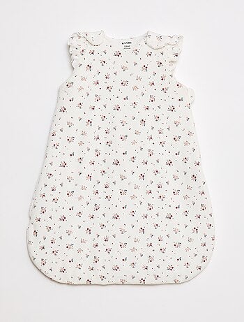 Saco de dormir cálido con mangas extraíbles y estampado de flores TOG 2,5