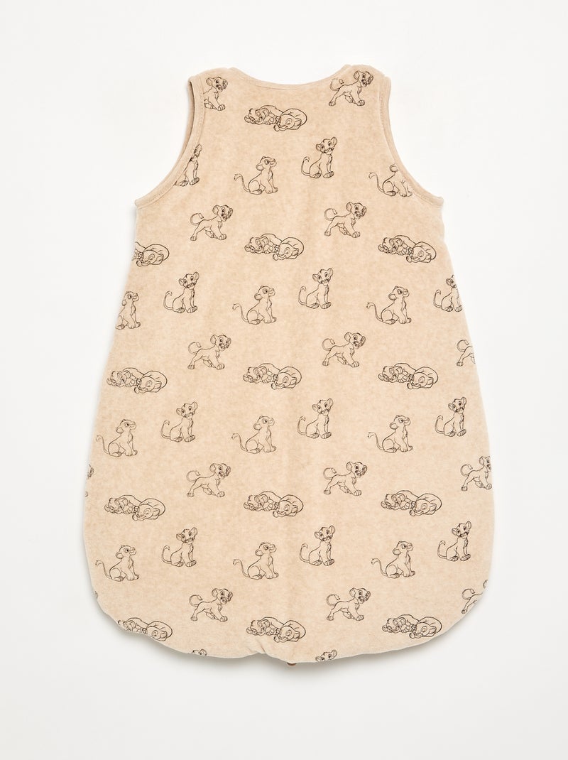 Saco de dormir cálido de terciopelo 'Simba' Beige - Kiabi
