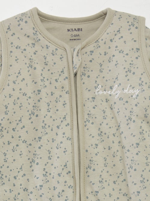 Saco de dormir cálido estampado de flores - TOG 2 - Kiabi