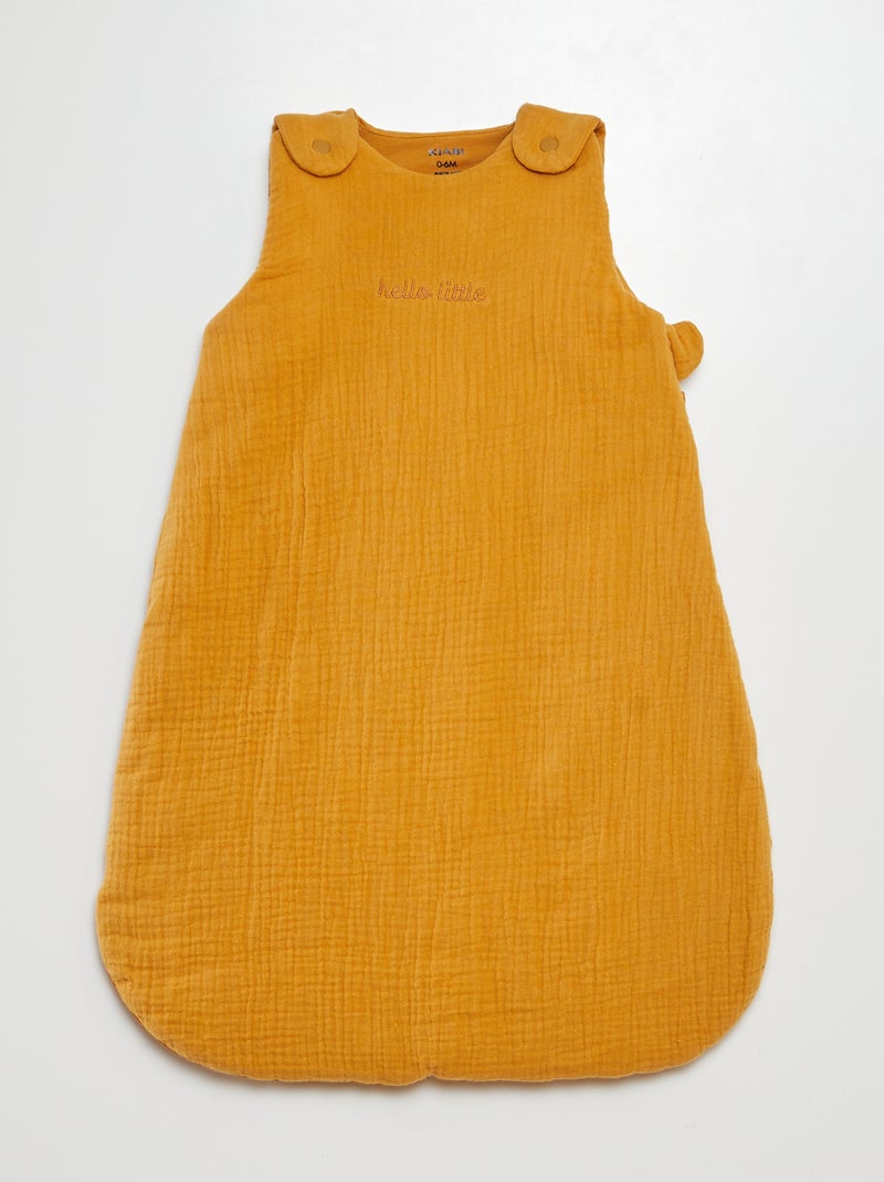 Saco de dormir cálido TOG 2 con mangas extraíbles AMARILLO - Kiabi