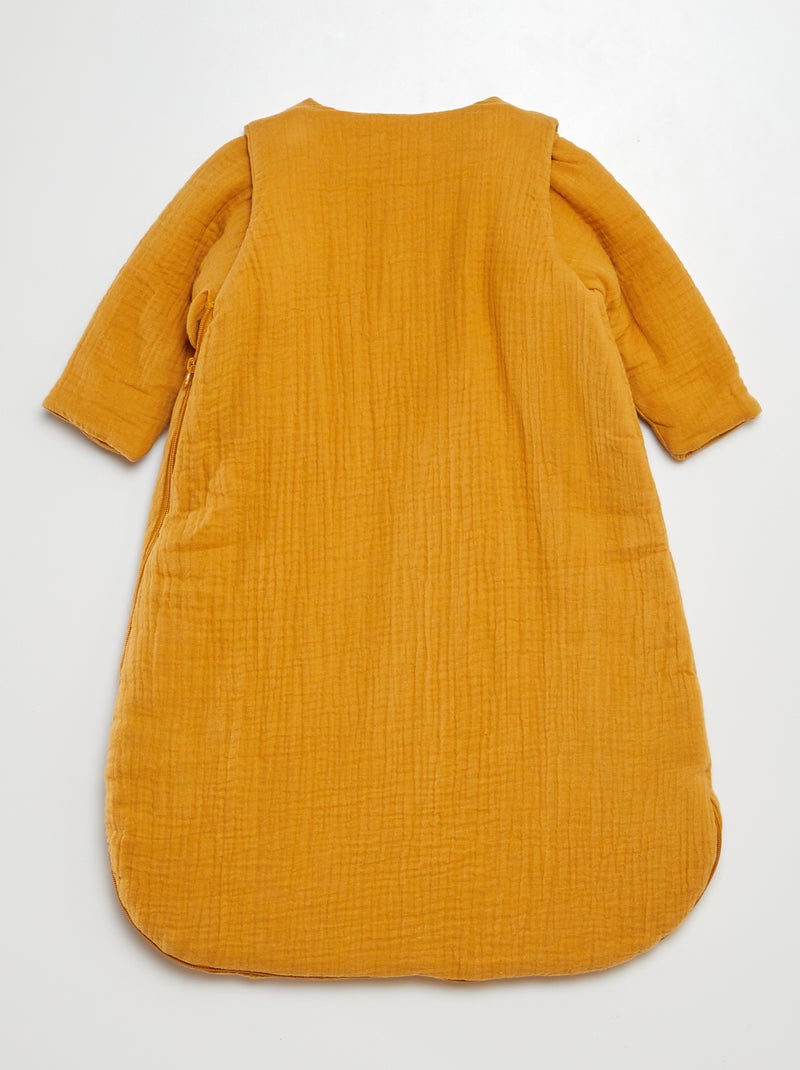 Saco de dormir cálido TOG 2 con mangas extraíbles AMARILLO - Kiabi