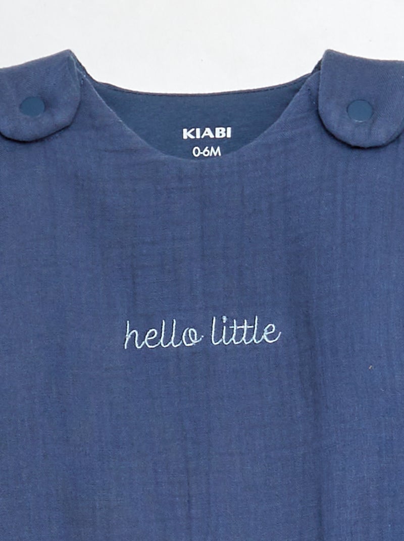Saco de dormir cálido TOG 2 con mangas extraíbles AZUL - Kiabi