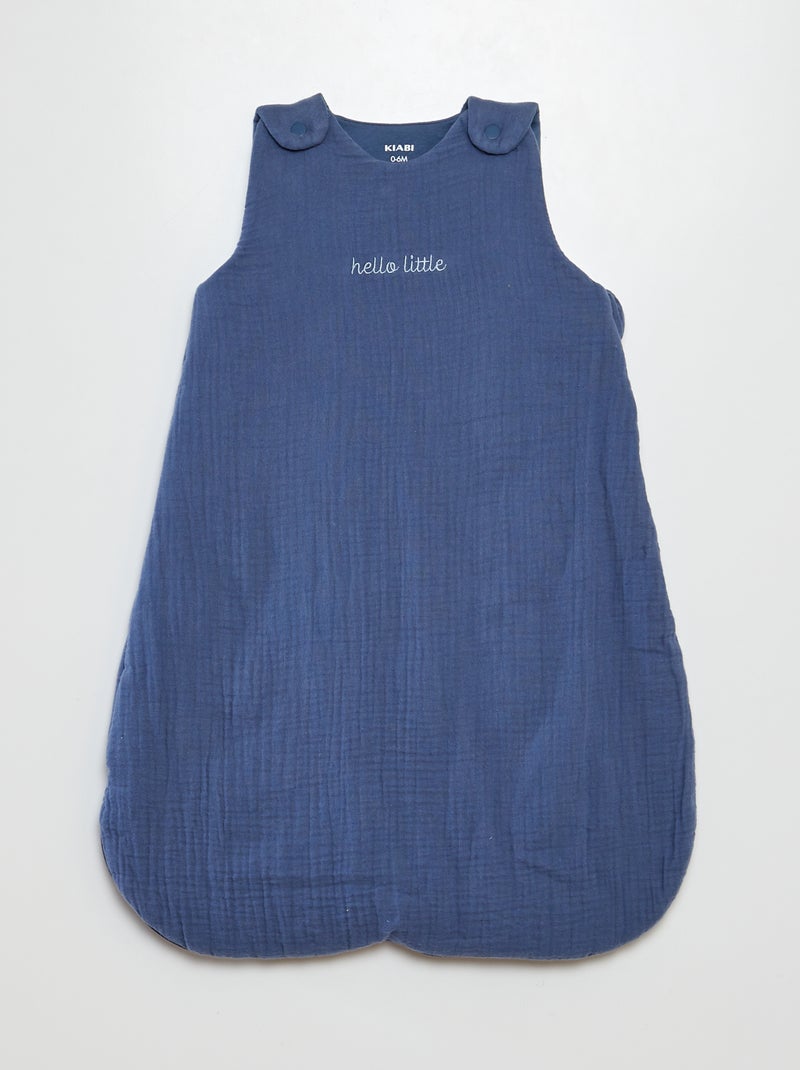 Saco de dormir cálido TOG 2 con mangas extraíbles AZUL - Kiabi