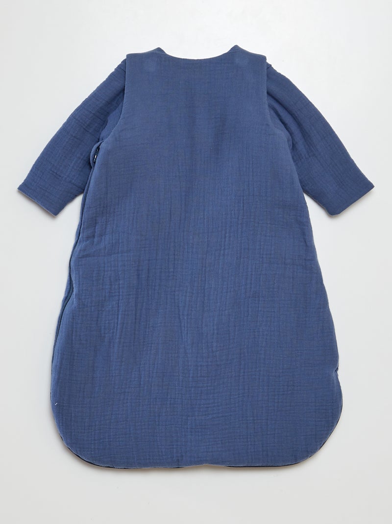 Saco de dormir cálido TOG 2 con mangas extraíbles AZUL - Kiabi