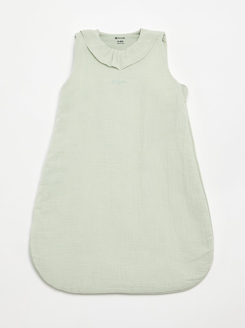 Saco de dormir con cuello de fantasía Verde - Kiabi