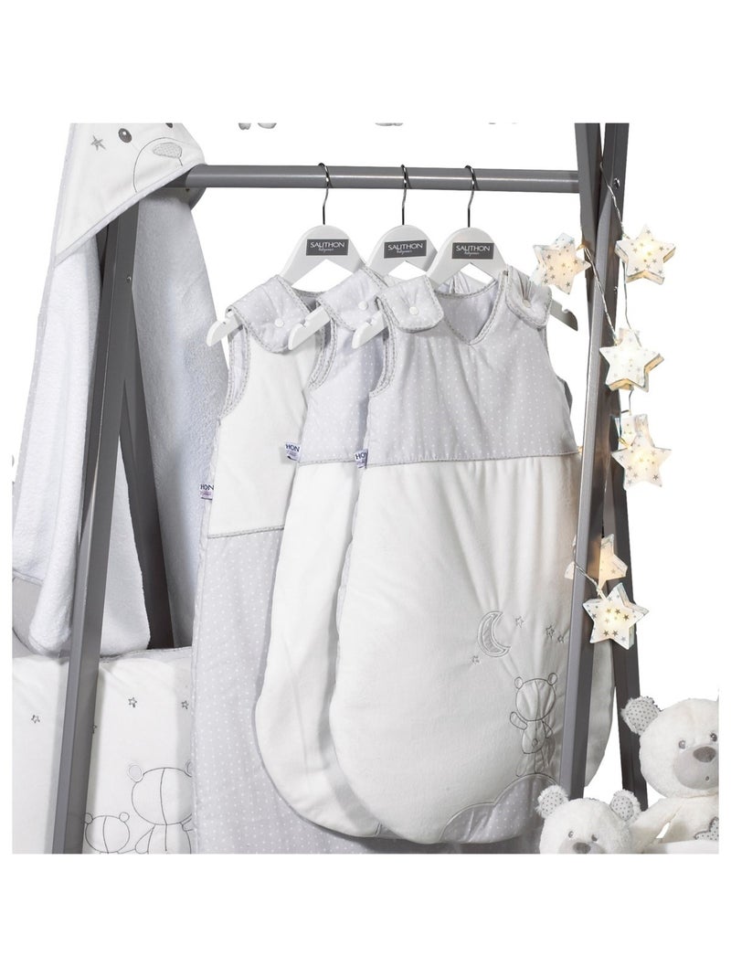 Saco de dormir de algodón bordado para - SAUTHON Blanco Gris - Kiabi
