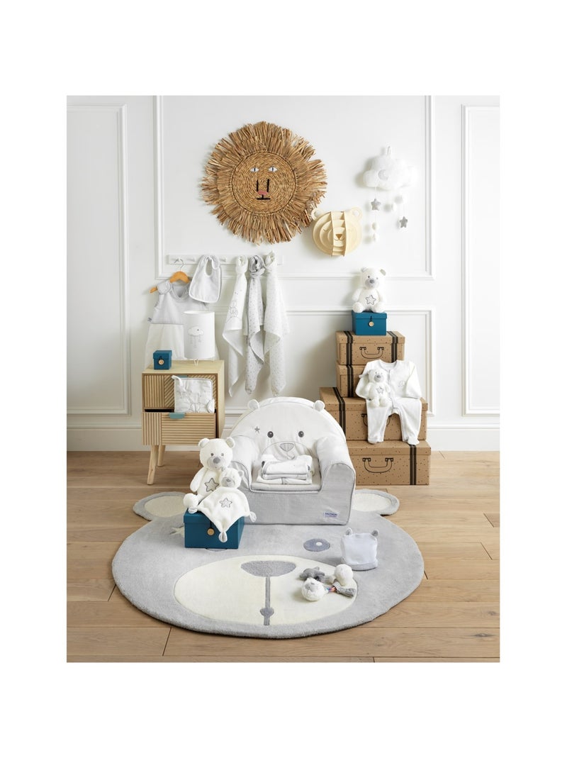 Saco de dormir de algodón bordado para - SAUTHON Blanco Gris - Kiabi