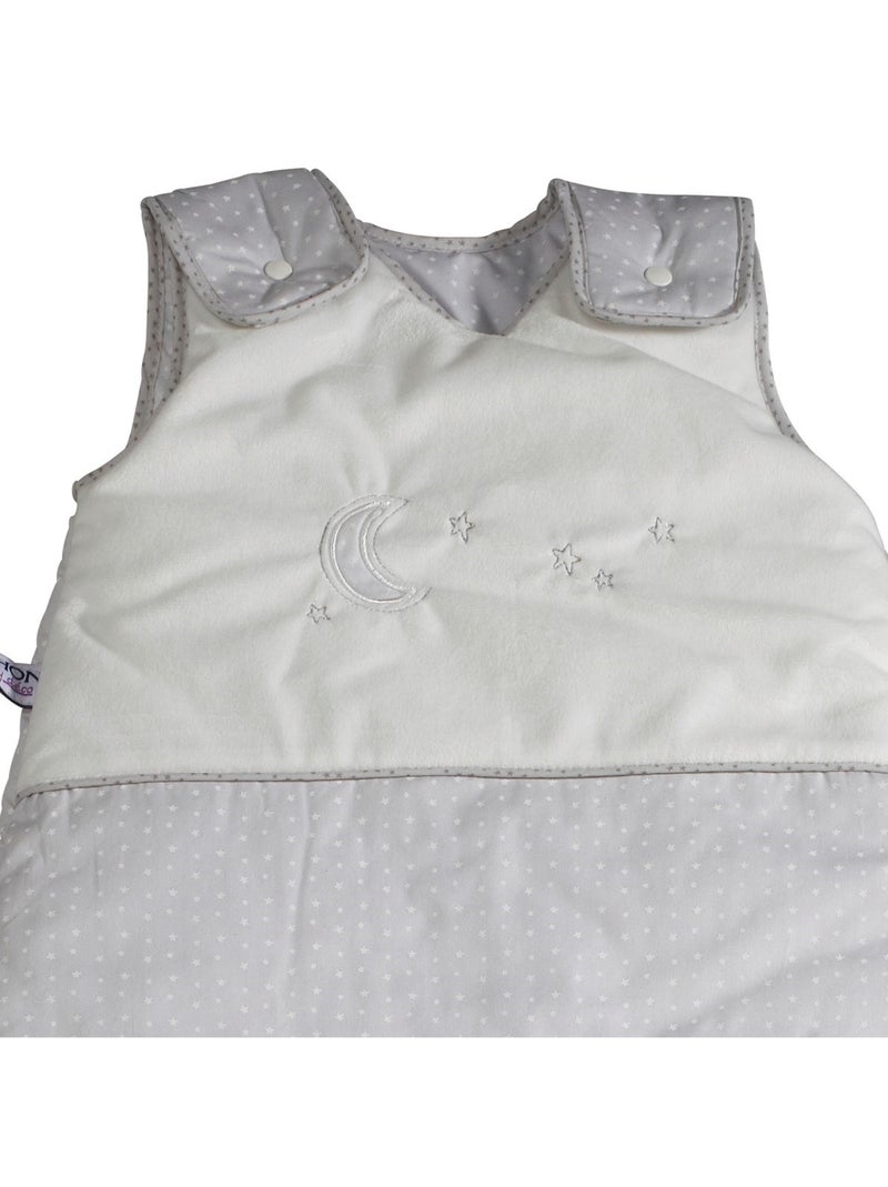 Saco de dormir de algodón bordado para - SAUTHON Gris blanco - Kiabi