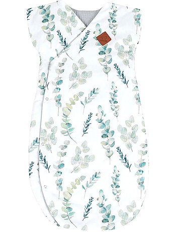 Saco de dormir de algodón forrado multicolor, eucalyptus | SEVIRA KIDS