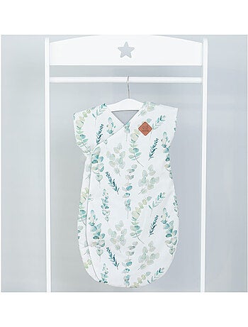 Saco de dormir de algodón forrado multicolor, eucalyptus | SEVIRA KIDS