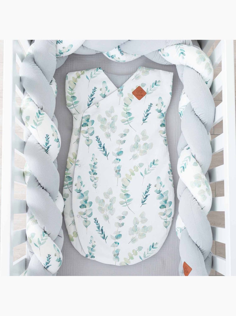 Saco de dormir de algodón forrado multicolor, eucalyptus | SEVIRA KIDS Verde agua - Kiabi