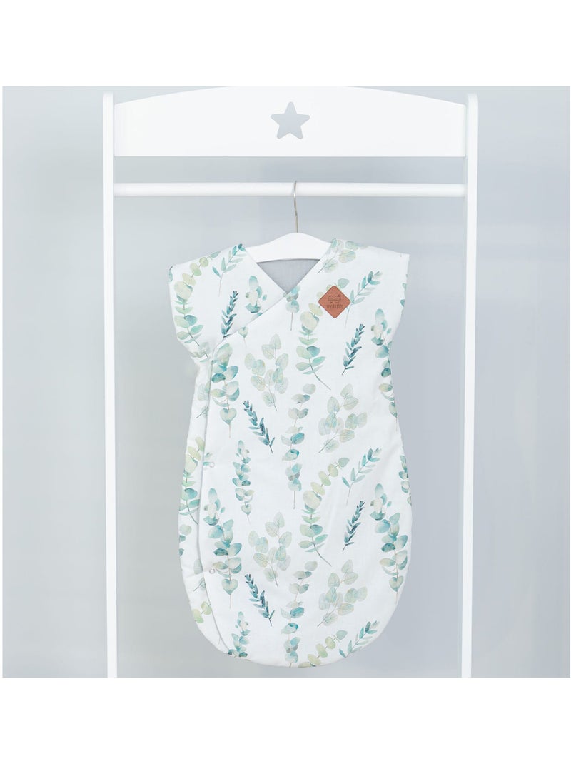 Saco de dormir de algodón forrado multicolor, eucalyptus | SEVIRA KIDS Verde agua - Kiabi