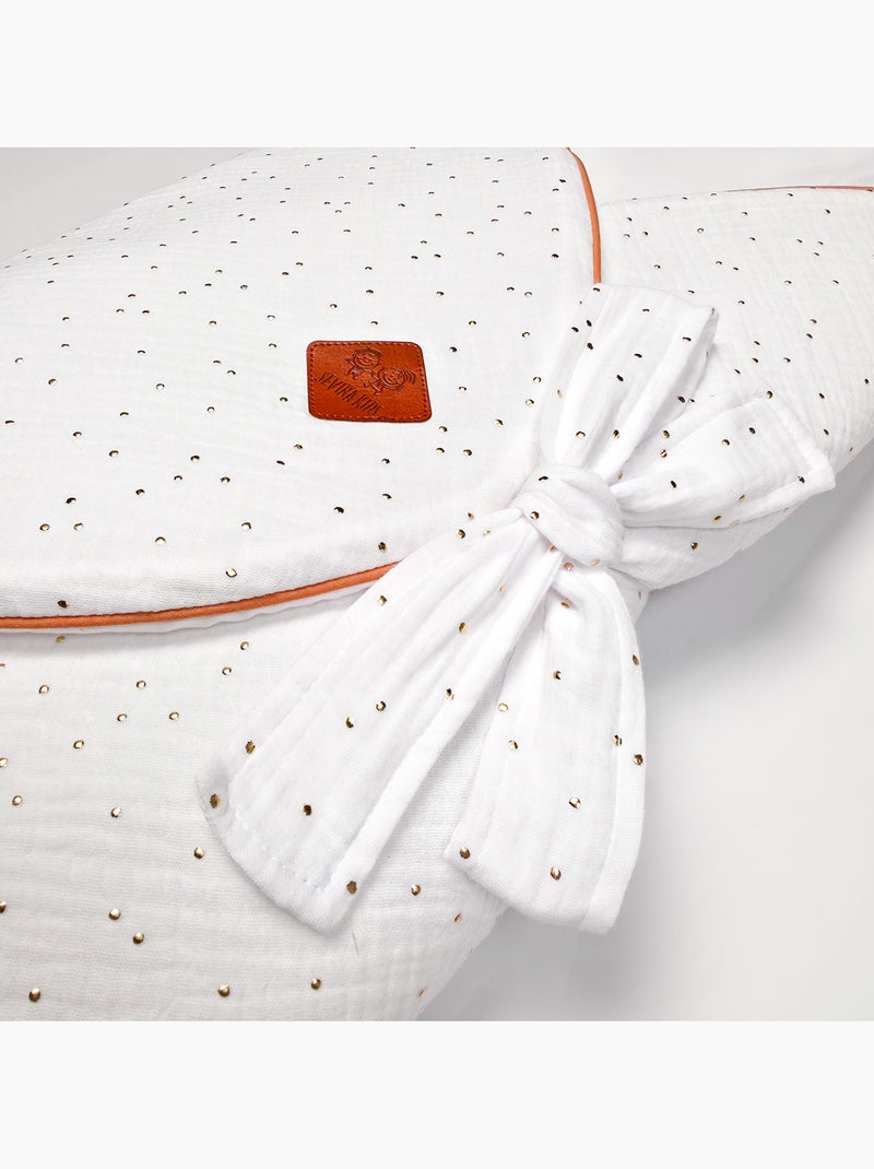 Saco de dormir de algodón, jeanne | SEVIRA KIDS Blanco dorado - Kiabi