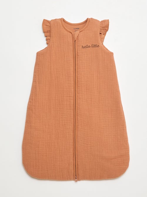 Saco de dormir de doble gasa de algodón sin mangas TOG 2 - Kiabi