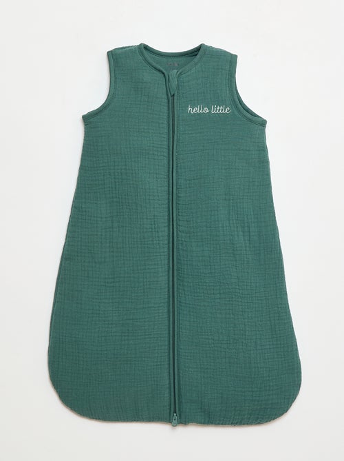 Saco de dormir de doble gasa de algodón sin mangas TOG 2 - Kiabi