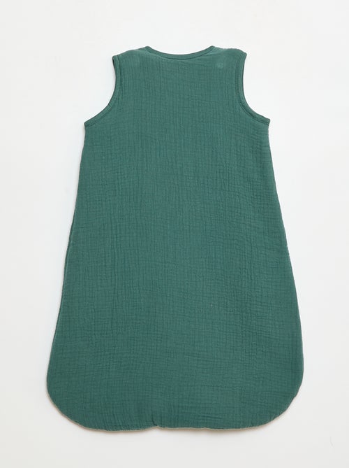 Saco de dormir de doble gasa de algodón sin mangas TOG 2 - Kiabi