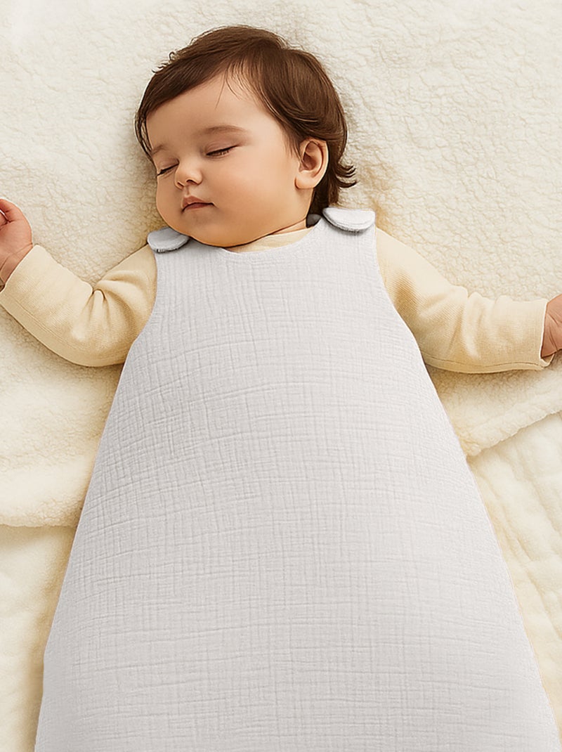 Saco de dormir de invierno de algodón orgánico Blanco - Kiabi
