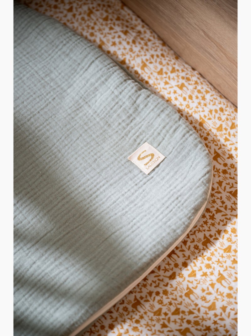 Saco de dormir de invierno para bebé de gasa doble de algodón y su edredón de - SAUTHON Verde - Kiabi