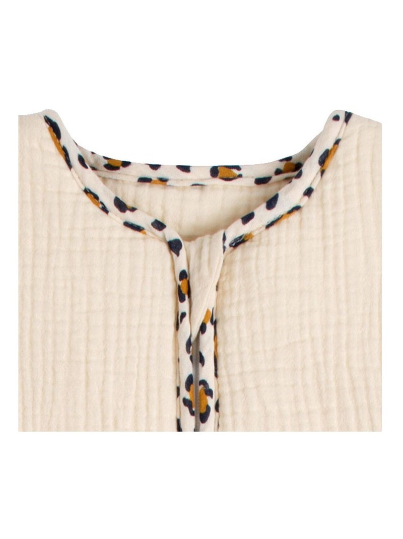 Saco de dormir de invierno para bebé en gasa de algodón con detalles de - SAUTHON Crudo - Kiabi