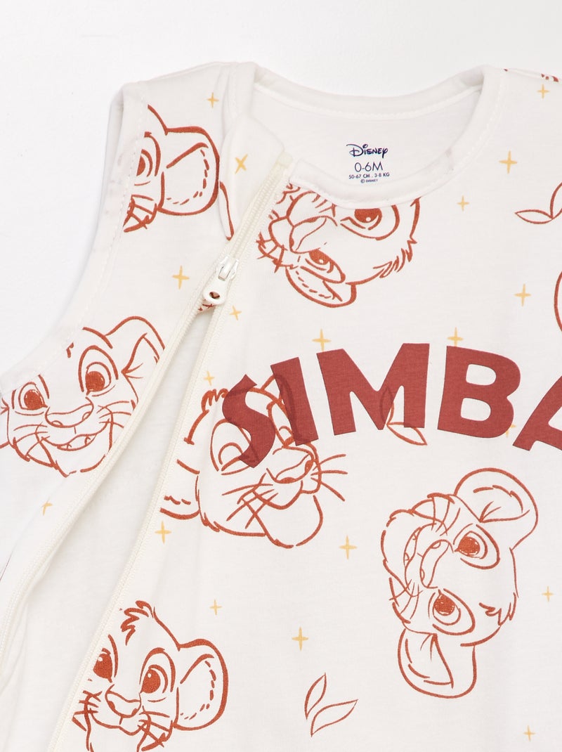 Saco de dormir de manga larga 'Simba' 'Disney' TOG 2 BLANCO - Kiabi