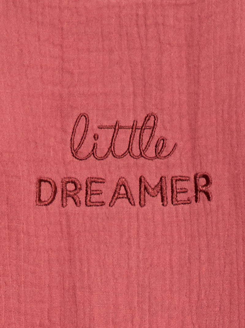 Saco de dormir de muselina de algodón con mangas desmontables TOG 2,5 Rosa - Kiabi