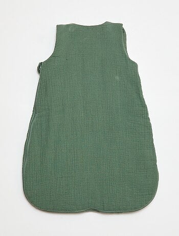 Saco de dormir de muselina de algodón con mangas desmontables TOG 2,5