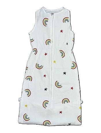 Saco de dormir de muselina ligero "RAINBOW" Les Chatounets
