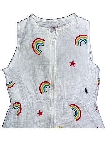 Saco de dormir de muselina ligero "RAINBOW" Les Chatounets