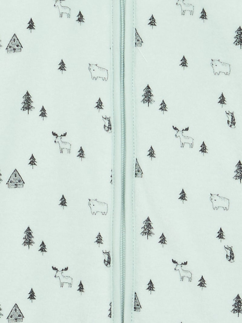 Saco de dormir de terciopelo Azul - Kiabi