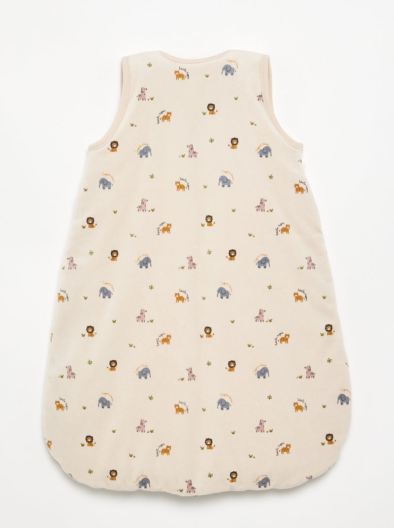 Saco de dormir de terciopelo Beige - Kiabi