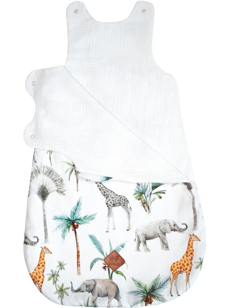 Saco de dormir de verano de algodón - tog 0,5 - safari | SEVIRA KIDS Verde agua - Kiabi