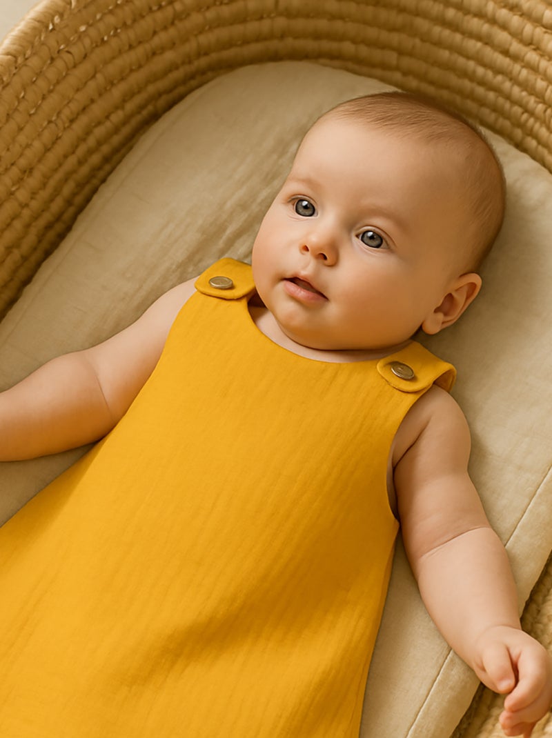 Saco de dormir de verano de algodón orgánico Beige arcilla - Kiabi