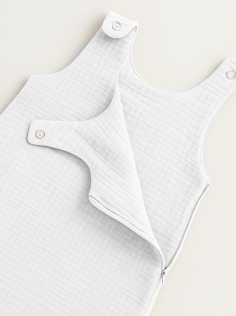 Saco de dormir de verano de algodón orgánico Blanco - Kiabi