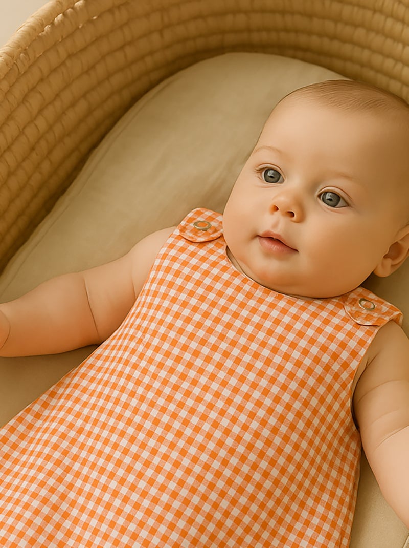 Saco de dormir de verano de algodón orgánico Naranja - Kiabi