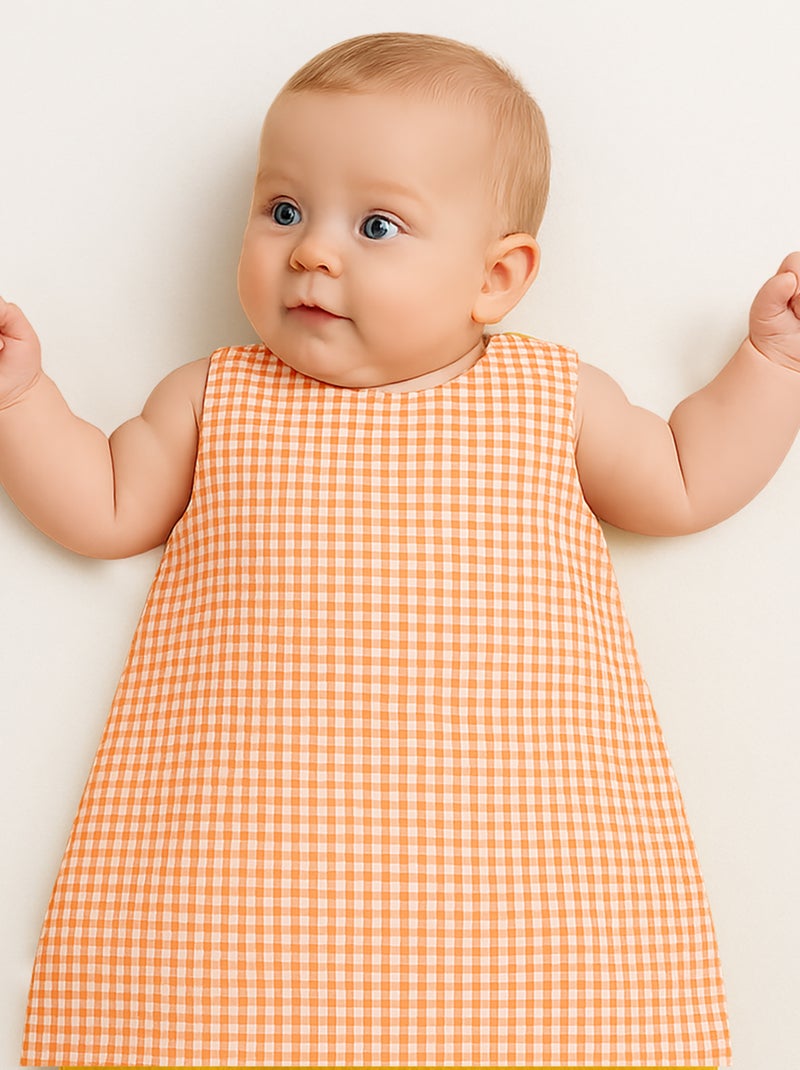 Saco de dormir de verano de algodón orgánico Naranja - Kiabi