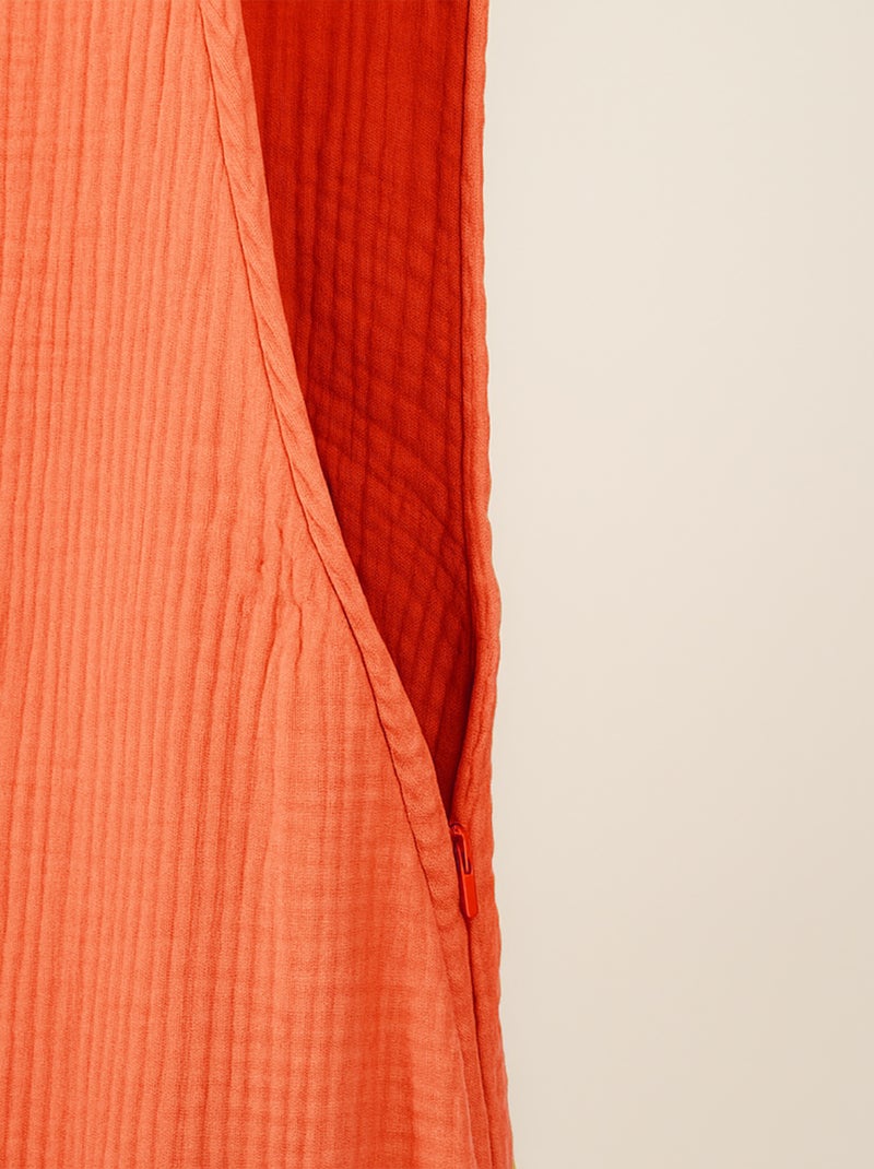 Saco de dormir de verano de algodón orgánico Rojo - Kiabi