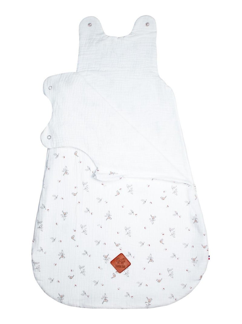 Saco de dormir de verano en gasa de algodón - tog 0,5 melody | SEVIRA KIDS Blanco - Kiabi