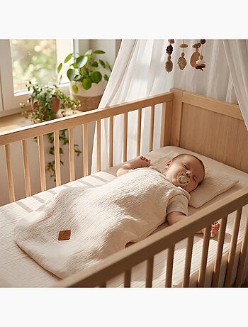 Saco de dormir de verano en gasa de algodón - tog 0.5 | SEVIRA KIDS