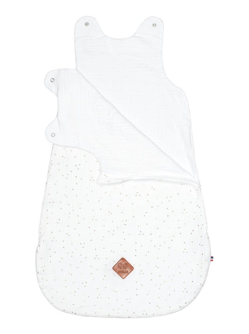 Saco de dormir de verano en gasa de algodón - tog 0.5 | SEVIRA KIDS Blanco dorado - Kiabi